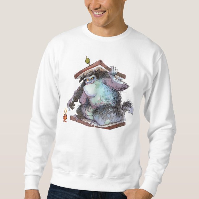Sudadera Camiseta básica del bocadillo del monstruo (Anverso)