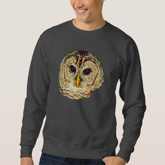 Sudadera Camiseta básica del búho barrado (Anverso)