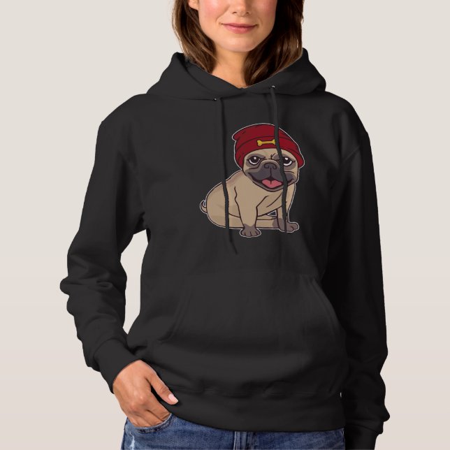 Sudadera Camiseta Beanie Pug Classic 459 (Anverso)