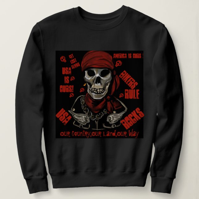 Sudadera Camiseta BIKERS (Anverso del diseño)