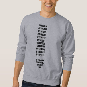 Sudadera Camiseta binaria del adulto del friki