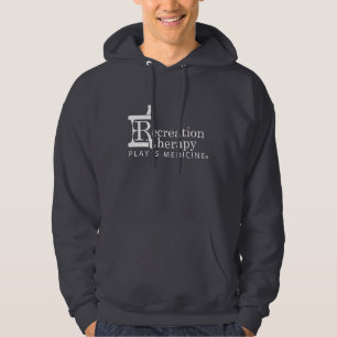 Sudadera Camiseta blanca de Hoodied de la terapia de la