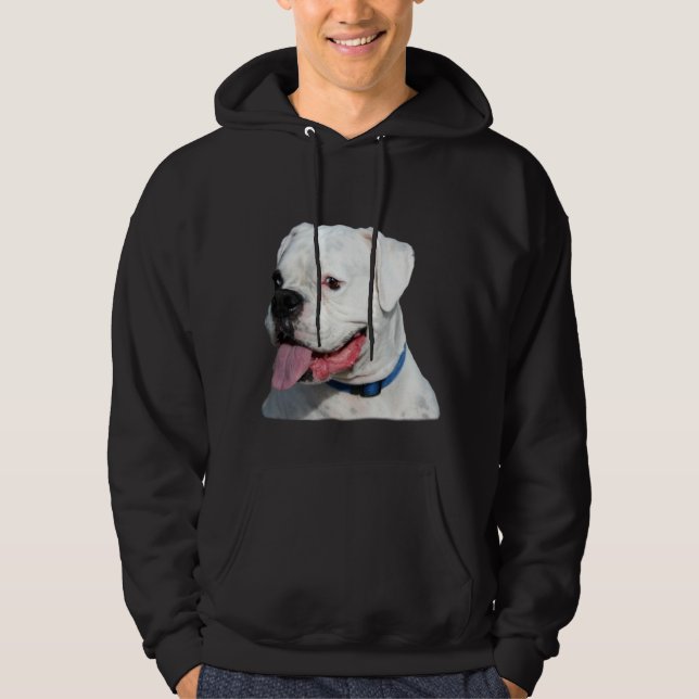 Sudadera Camiseta blanca del boxeador (Anverso)