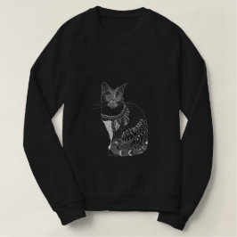 Sudadera Camiseta blanca del gato