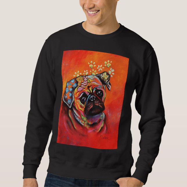 Sudadera Camiseta Boho Pug Classic 677 (Anverso)