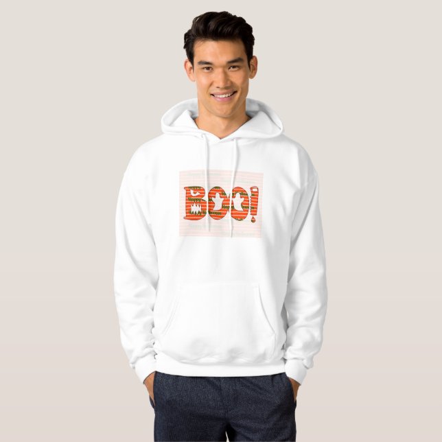 Sudadera Camiseta BOO de Halloween (Anverso completo)