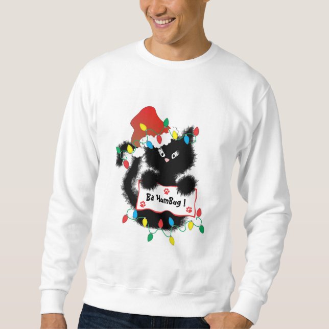 Sudadera Camiseta borrosa divertida del navidad del (Anverso)