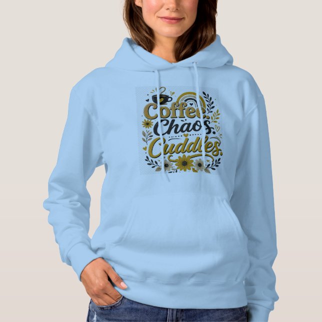 Sudadera Camiseta café caos café  (Anverso)