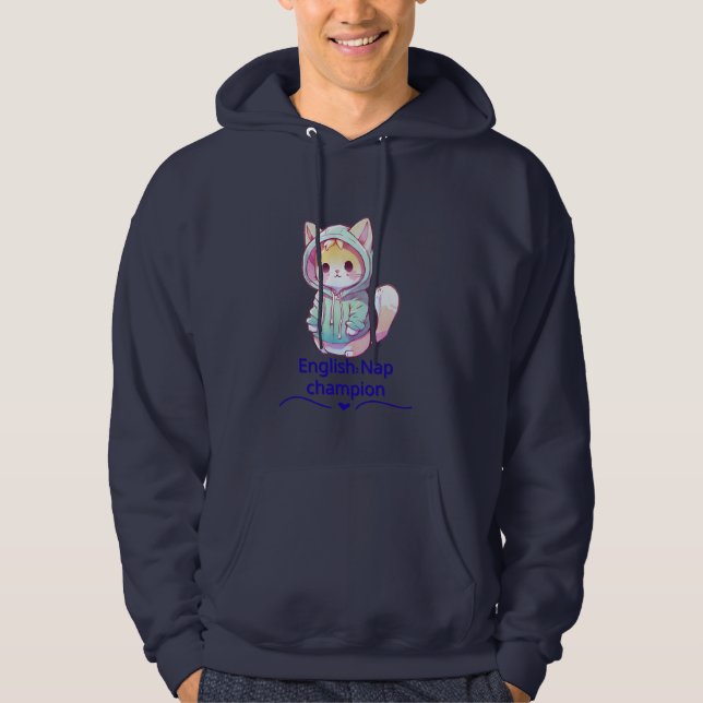 Sudadera Camiseta Campeona de la Siesta de Gato Adorable To (Anverso)