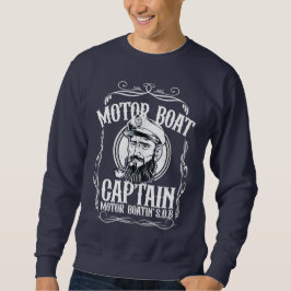Sudadera Camiseta Capitán de lancha motora para hombres