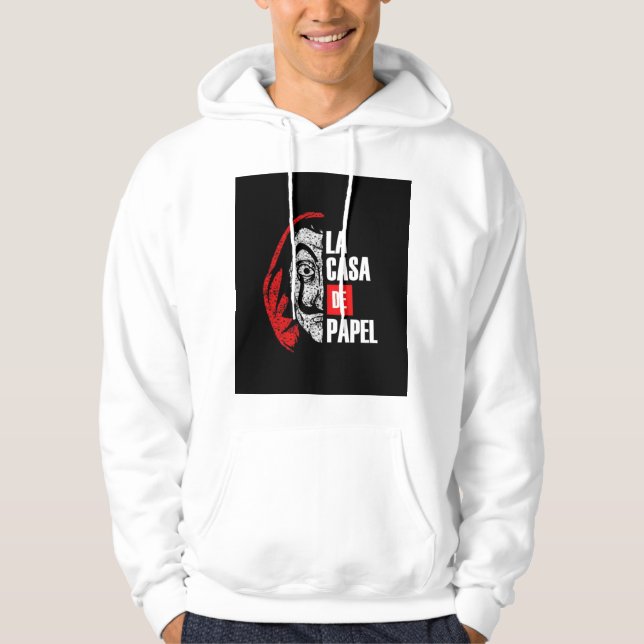 Sudadera Camiseta capucha LA CASA DE PAPEL (Anverso)
