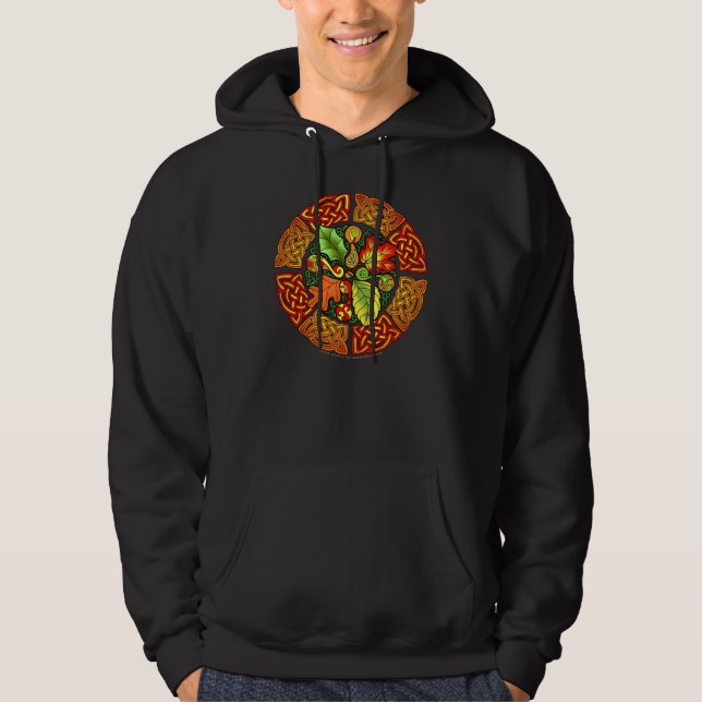Sudadera Camiseta céltica de las hojas de otoño (Anverso)