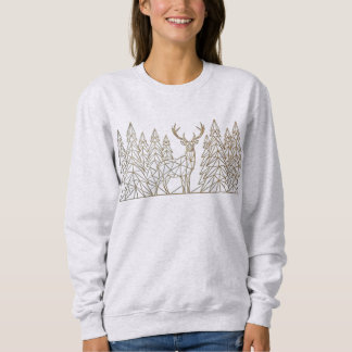 Sudadera Camiseta Ciervo Bosque Abstracto