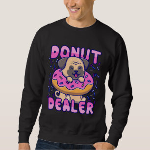 Sudadera Camiseta Clásica de Donut Dealer Pug Gift 994