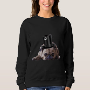 Sudadera Camiseta clásica de los animales de la pug 145