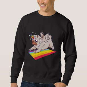 Sudadera Camiseta Clásica De Unicorn Pug 20