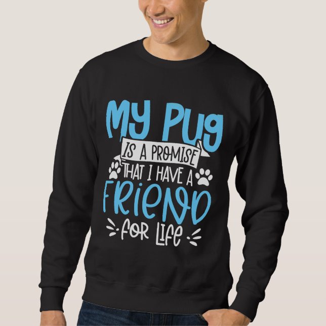 Sudadera Camiseta clásica Pug Mom - camiseta clásica 8 (Anverso)