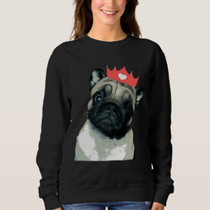 Sudadera Camiseta clásica Pug Princess 718