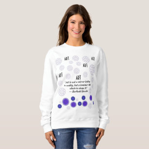 SUDADERA CAMISETA CON ARTE CREATIVO DE FLORES