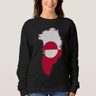 Sudadera Camiseta con capucha de la bandera de Groenlandia