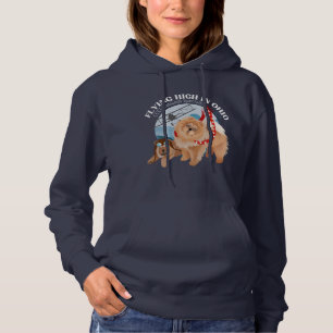 Sudadera Camiseta con capucha de las damas - Oscuro con log