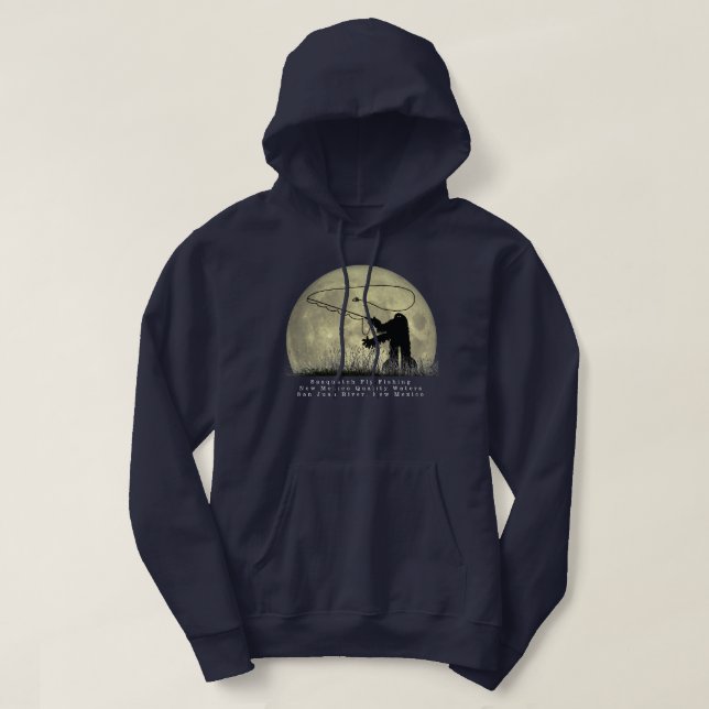 Sudadera Camiseta con capucha Sasquatch Fly Fishing New Mex (Diseño del anverso)
