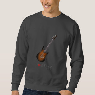 Sudadera Camiseta con el ilustracion de una guitarra