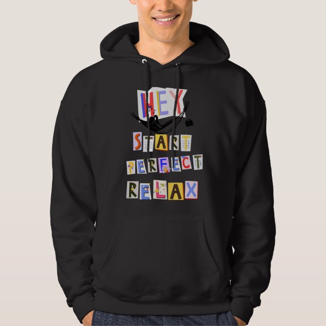 Sudadera Camiseta con escritura colorida (Anverso)