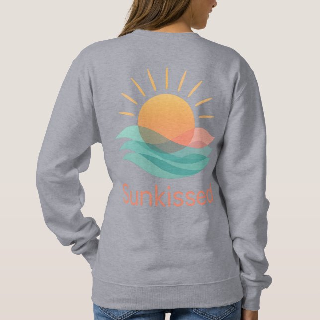 Sudadera Camiseta con sentimientos de verano "Sunkised" (Reverso)