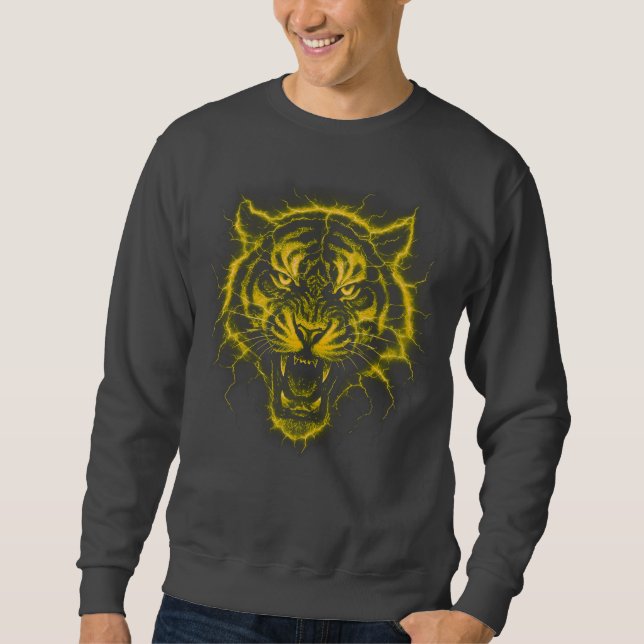 Sudadera Camiseta con tigre eléctrico (Anverso)