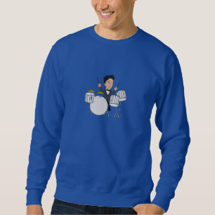 Sudadera Camiseta con un dibujo animado del batería