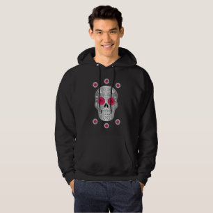 Sudadera Camiseta cromada Calavera (rosa rosado)