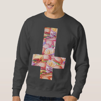 Sudadera Camiseta cruzada de la hamburguesa