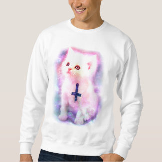 Sudadera Camiseta cruzada invertida del gatito