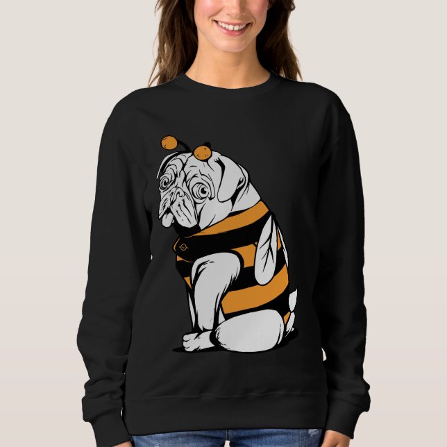 Sudadera Camiseta Cute Bee Pug Classic 893 (Anverso)