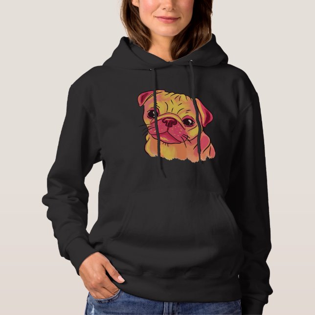 Sudadera Camiseta Cute Pug Classic 50 (Anverso)