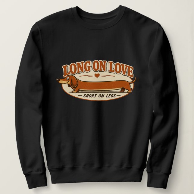 Sudadera Camiseta Dachshund Squad (Anverso del diseño)