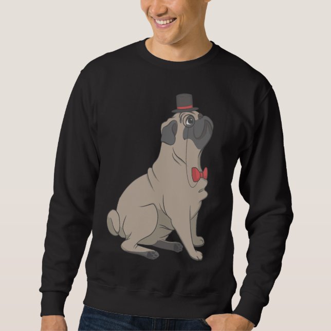 Sudadera Camiseta Dapper Pug Classic 339 (Anverso)