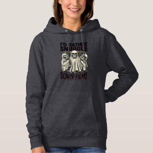Sudadera Camiseta de abrazo de terror calavera divertida No