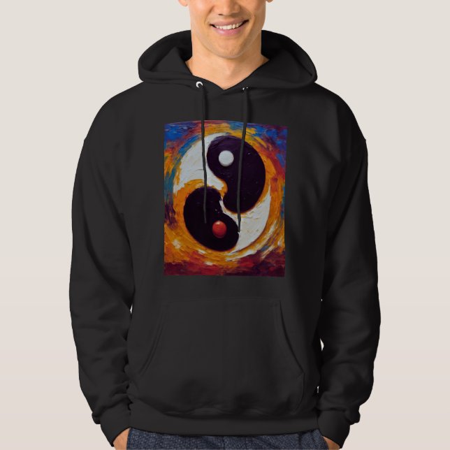 Sudadera Camiseta de aceite Yin y Yang (Anverso)