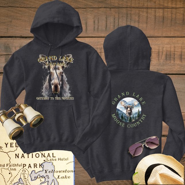 Sudadera Camiseta de alce de cabeza de alce del Gran Lago (Subido por el creador)