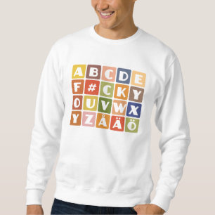 Sudadera Camiseta de Alfabetos traviesos - elegir estilo y