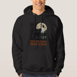 Sudadera Camiseta de Alpaca de Halloween Lindo Espeluznante