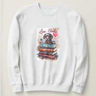 Sudadera Camiseta de amante de libros Camiseta de perro lin