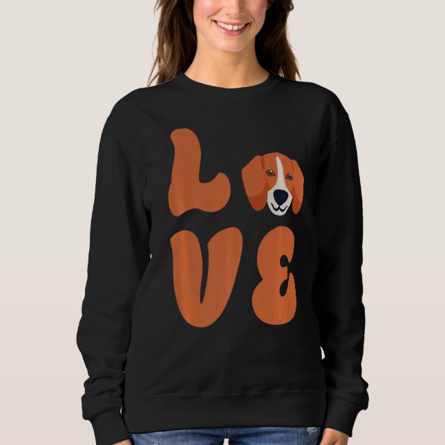 Sudadera Camiseta De Amo Mi Beagle Para Camiseta De Perro B (Anverso)