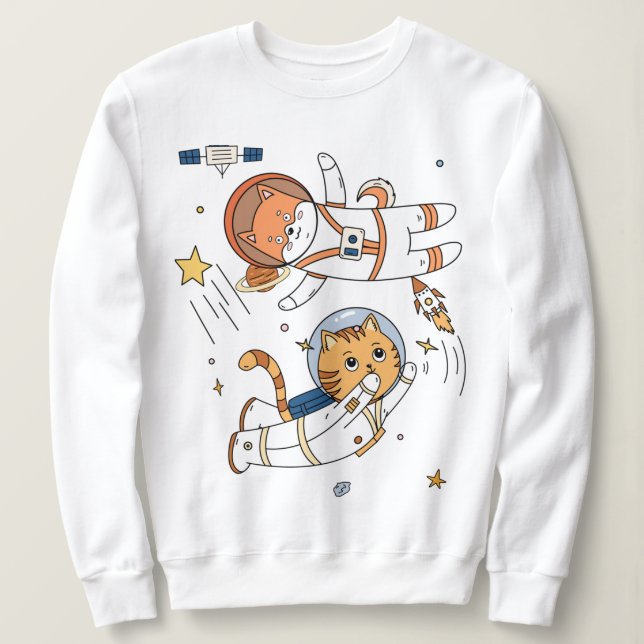 Sudadera Camiseta de animales espaciales (Anverso del diseño)