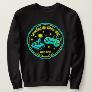 Sudadera Camiseta de Arcade 'Subiendo de Nivel Desde 1985'