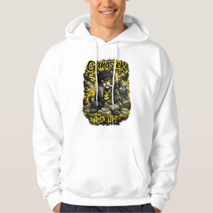 Sudadera Camiseta de arte callejero de gato gánster