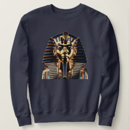 Sudadera Camiseta de Arte de Máscara Egipcia Dorada de Lujo