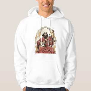 Sudadera Camiseta de arte vectorial de guitarrista con grab